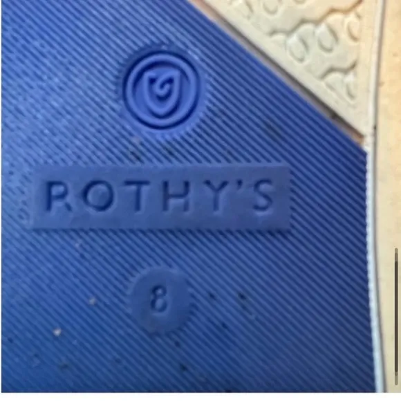Rothy's The Sneaker Maritime Lattice Stitch Slip on Shoes in Navy Blue size 8