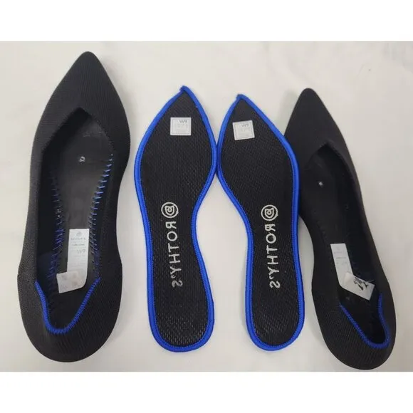 Rothy's Women's Sz. 9 Black The Point Flats