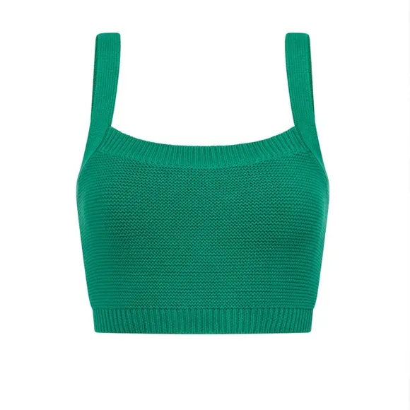 Sabo Nooa Knit Maxi Skirt &amp; Crop Top SET, Emerald Green, NWT, Size XS