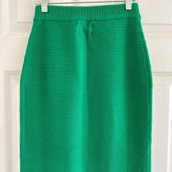 Sabo Nooa Knit Maxi Skirt &amp; Crop Top SET, Emerald Green, NWT, Size XS
