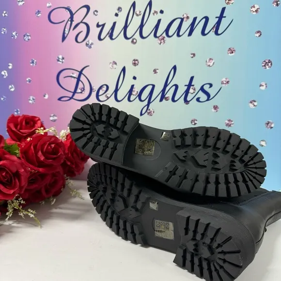 SALE BLACK MOTO STYLE BOOTIES