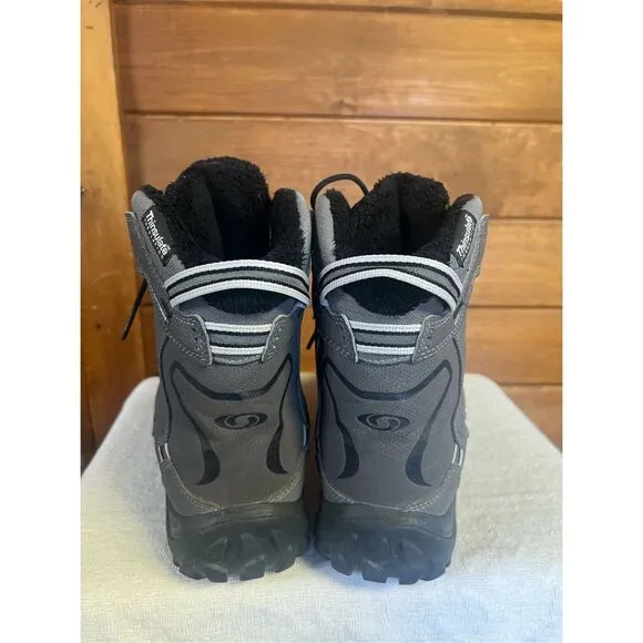 Salomon Men's Snowtrip TS Waterproof Winter Shoes Sz 9.5 Gray