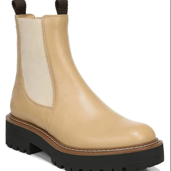 Sam Edelman by Anthropologie 🍂Chelsea boots nude leather 10 women’s new