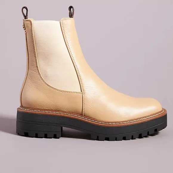 Sam Edelman by Anthropologie 🍂Chelsea boots nude leather 10 women’s new