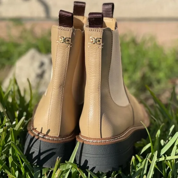 Sam Edelman by Anthropologie 🍂Chelsea boots nude leather 10 women’s new