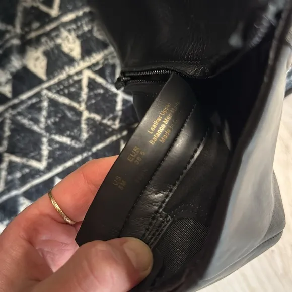 SAM EDELMAN Fawn leather boots in Black Leather