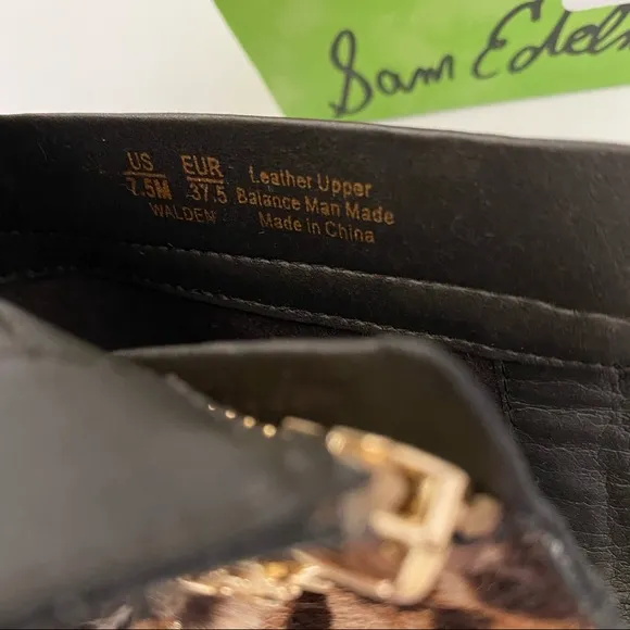 Sam Edelman Walden Leopard Ankle Boots 7.5