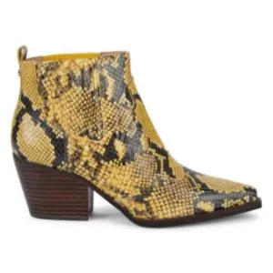 Sam Edelman Winona Boho Western Snake Print Ankle Bootie Sz 7