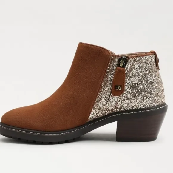 Sam Ederman Pryce Kids Brown Suede Ankle Boots Size 13