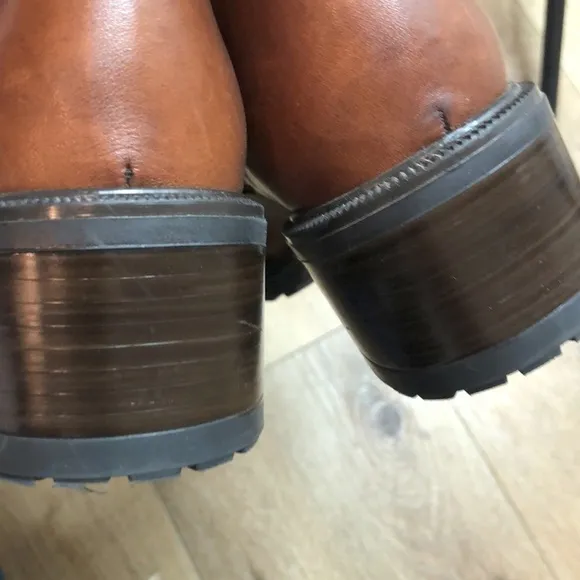 Samoa Brown Leather Ankle Boots Size 37/7