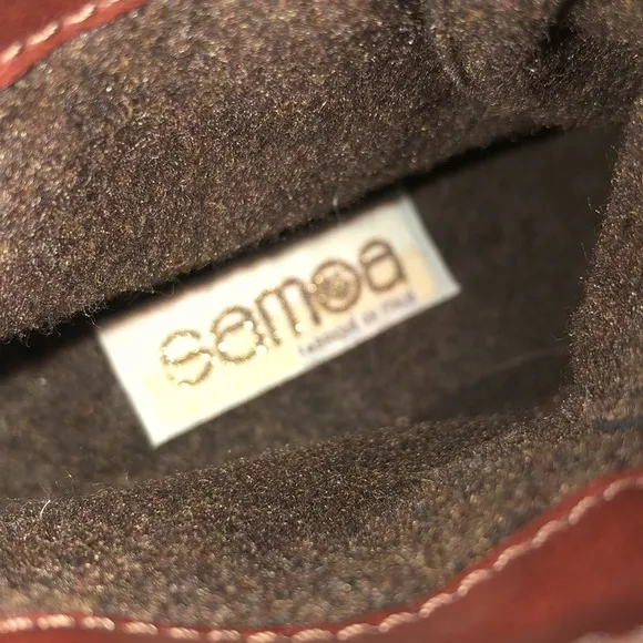 Samoa Brown Leather Ankle Boots Size 37/7