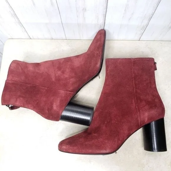 Sandro Sasha Suede Ankle Boots Size 39