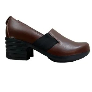Sanita Women Icon Executive Clog Shoe Leather Gore Elastic Panels Size EUR 40
