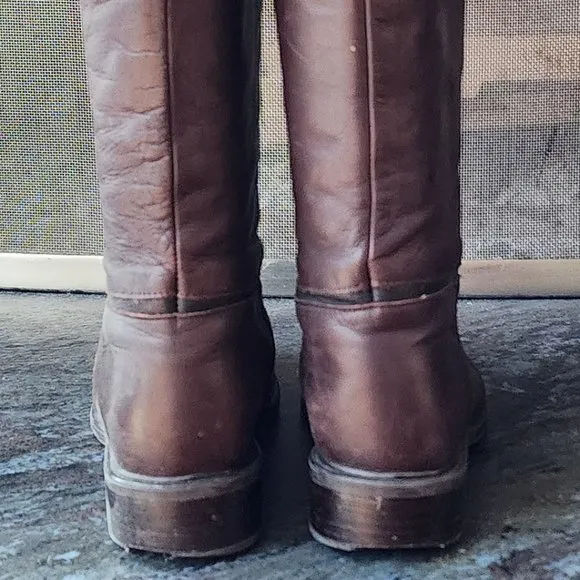 Santana Canada Cognac Leather Riding Boots Size 7.5M