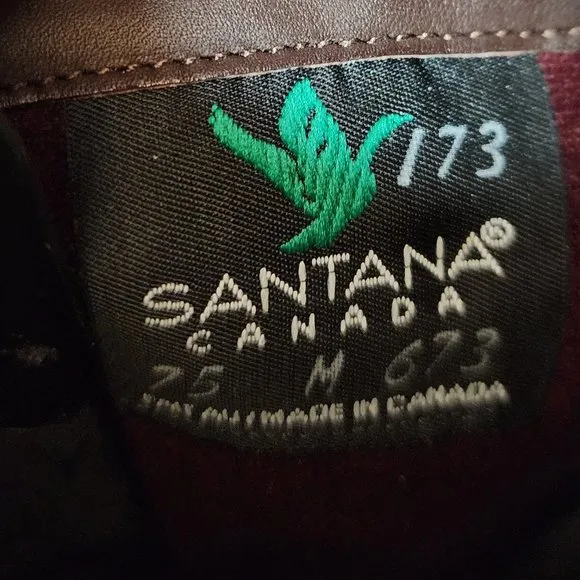 Santana Canada Cognac Leather Riding Boots Size 7.5M