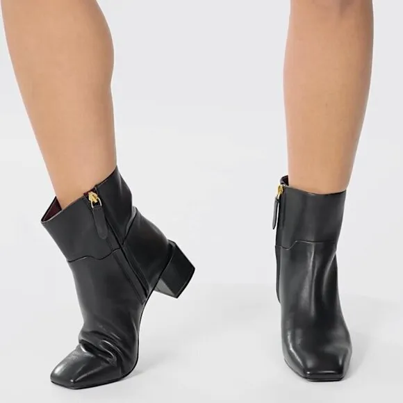 SARTO Flexa Fabiene Leather Ankle Boots Gray NEW!