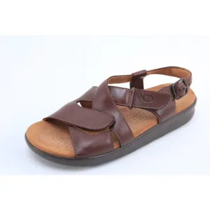 SAS HUGGY cross Sandals Shoes Leather Brown Women's Shoes Sz 9 N READ