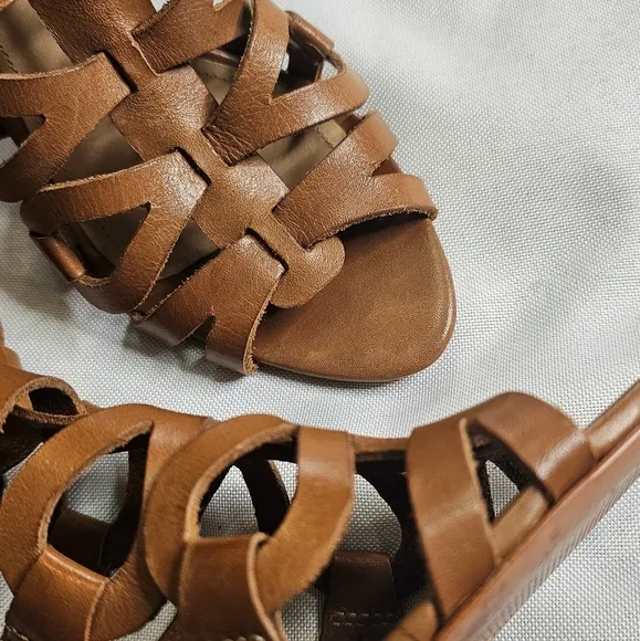 🔥Schutz&quot; NEW Brown Gladiator Heeled Sandals