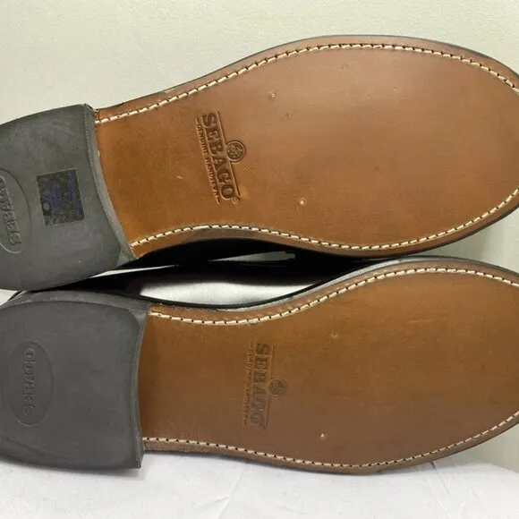 Sebago Men's Classic Dan Loafers Burgundy Size 9.5W Slip-On Leather Shoes