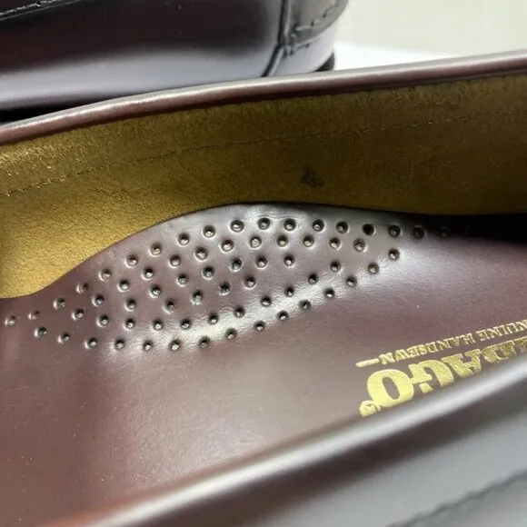Sebago Men's Classic Dan Loafers Burgundy Size 9.5W Slip-On Leather Shoes