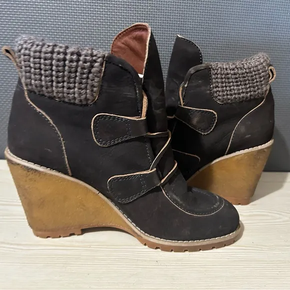 SEE BY CHLOE Brown  Wedge Ankle Boots