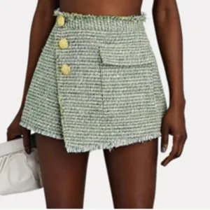 Self-Portrait boucle skorts