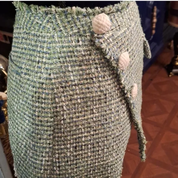 Self-Portrait boucle skorts