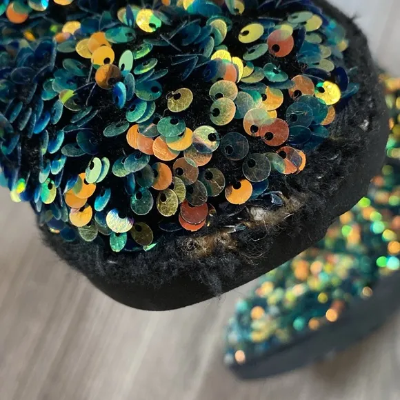 Sequin Boots - Multicolor