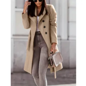 Serena – Women's Long Trench Coat – Stylish & Versatile