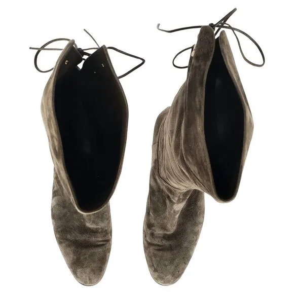 Sergio Rossi Knee-High Boots in Brown Suede