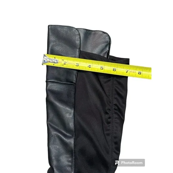 Shii knee high black comfortable tall boots size 7.5