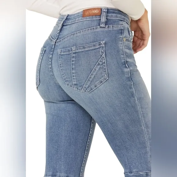 Shyanne Super Flare Mid Rise Denim Jeans