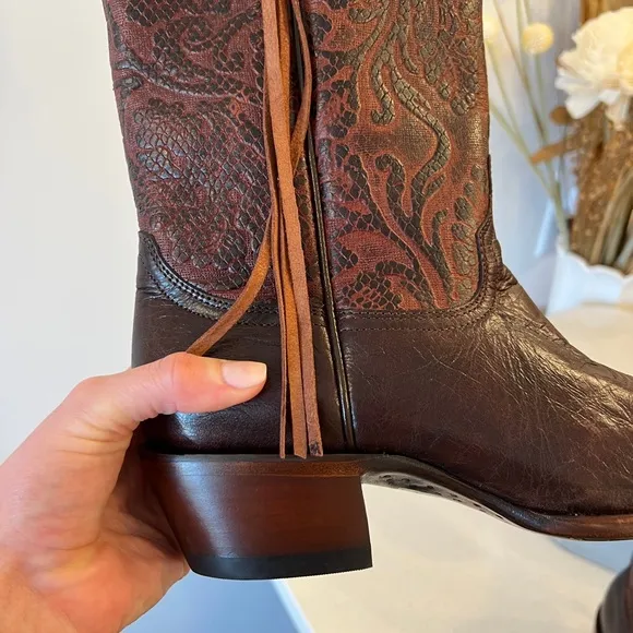 Shyanne Tassel Snip Toe Cowboy/Cowgirl Boots Size 9