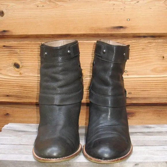 Sigerson Morrison Belle Black Wedge Ankle Boots