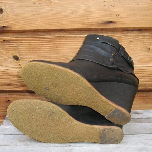 Sigerson Morrison Belle Black Wedge Ankle Boots