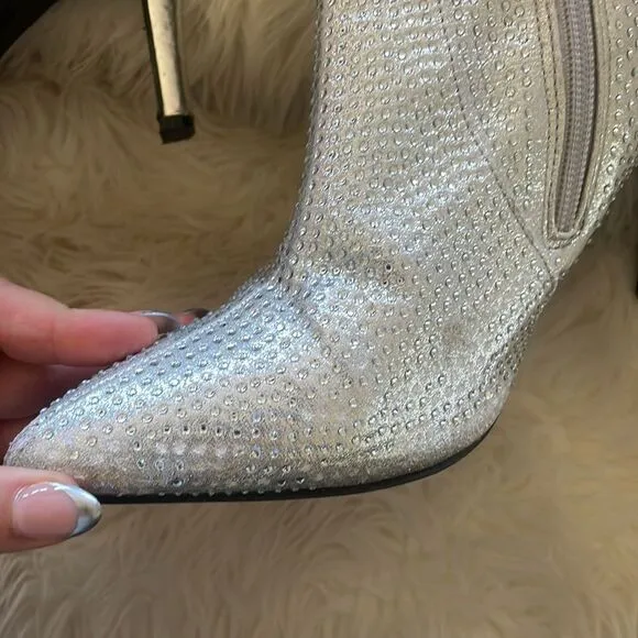 Silver boots