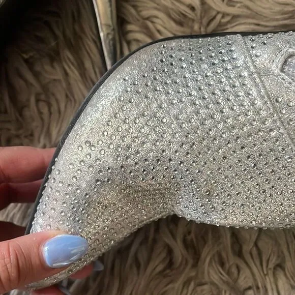 Silver boots