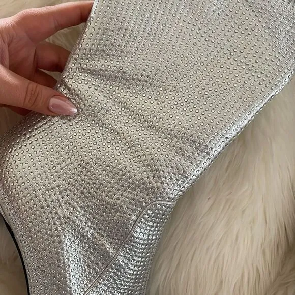 Silver boots