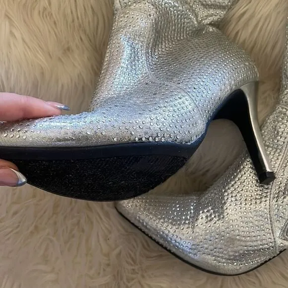 Silver boots