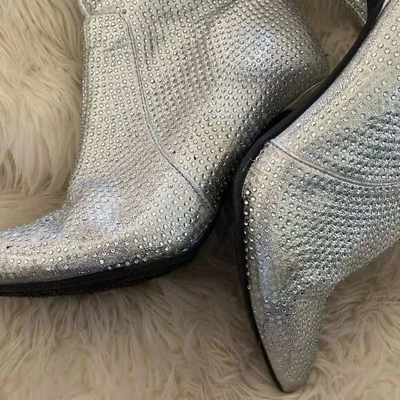 Silver boots