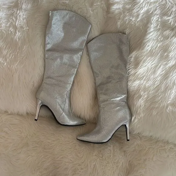 Silver boots