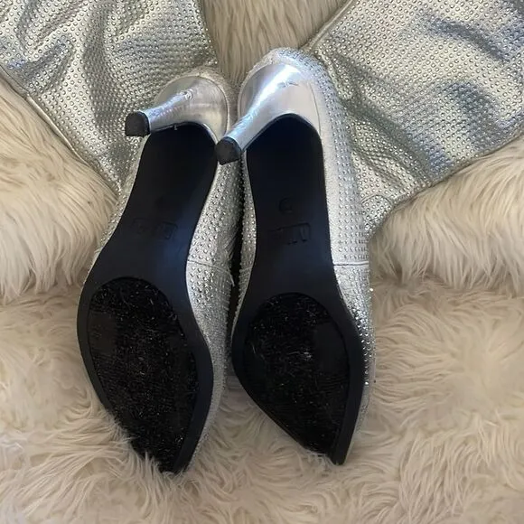 Silver boots