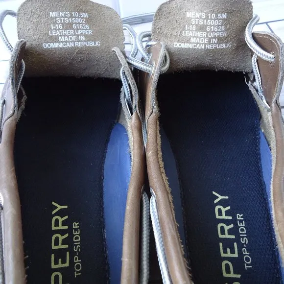 SIZE 10.5. Sperry Top-Sider leather sneakers shoes.