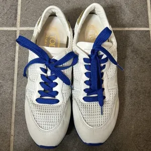 Size 8 (39) Tod's  women’s Suede And Leather-trimmed Shell Sneakers