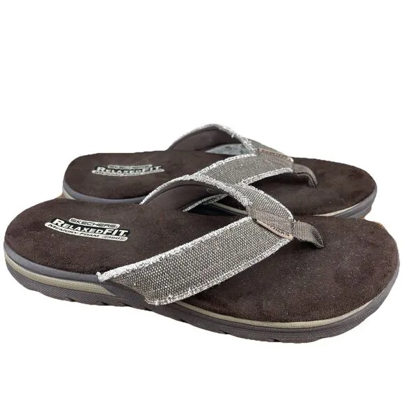 Skechers Go Walk Arch For Sandals Flip Flops Men's 10