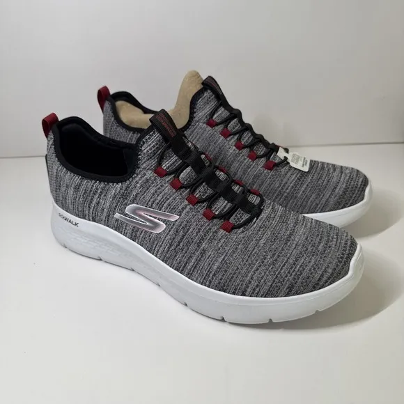 Skechers Go Walk Men's 13‎ Shoes Sneakers Flex Ultra Gray Black No Tie NWT