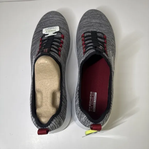 Skechers Go Walk Men's 13‎ Shoes Sneakers Flex Ultra Gray Black No Tie NWT