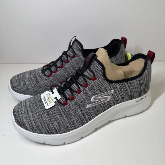 Skechers Go Walk Men's 13‎ Shoes Sneakers Flex Ultra Gray Black No Tie NWT