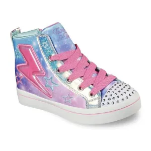 Skechers Twinkle Toe Twi-Lites 2.0 Light Up High Top Girls Sneakers Shoes Size 3