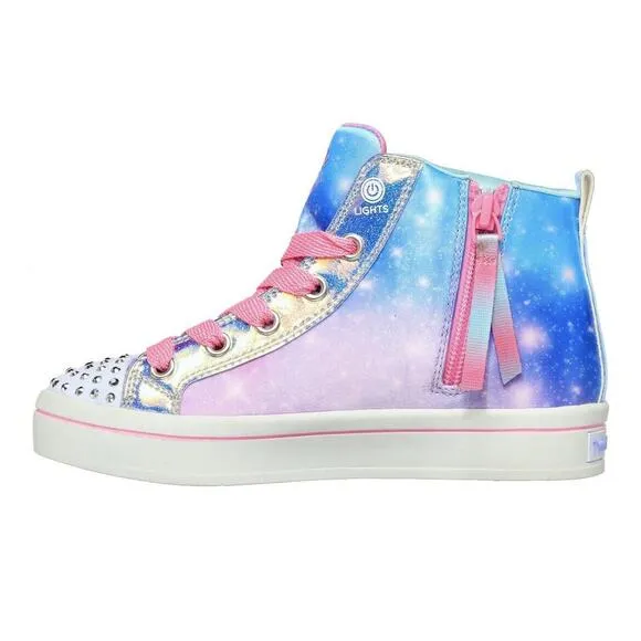 Skechers Twinkle Toe Twi-Lites 2.0 Light Up High Top Girls Sneakers Shoes Size 3